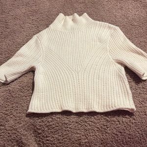 Intimately Free People Knit White Crop Top Size M Made In USA